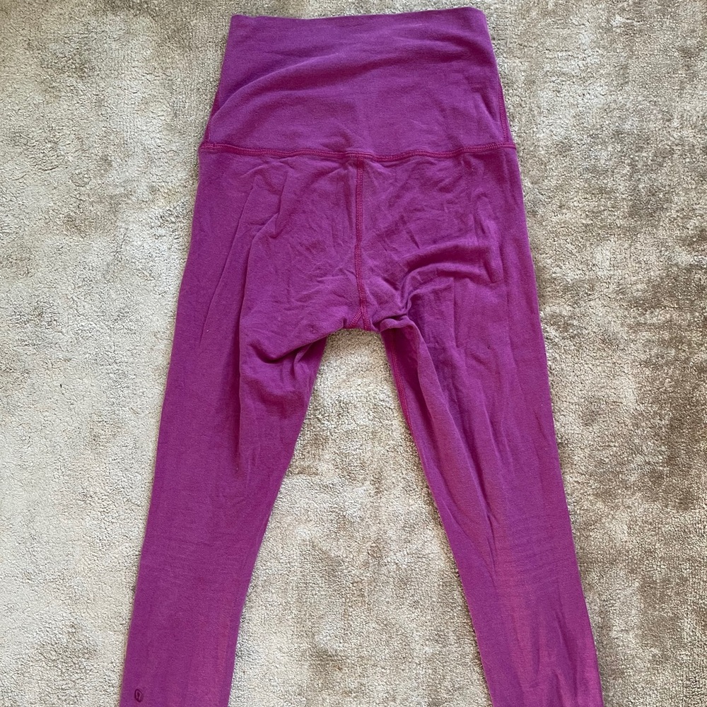 Pink cotton Lululemon leggings! - Picture 3 of 3